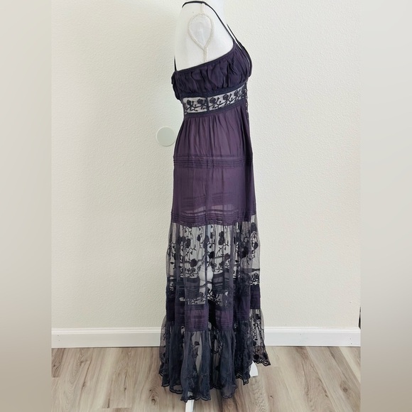 Free People On My Way Maxi Lace Embroidered Dress Size Small - Picture 5 of 14